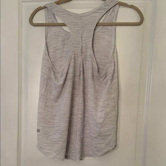Lululemon Athletica Love Tank Pleated Space Dye Ice Grey Alpine White - Picture 4 of 4